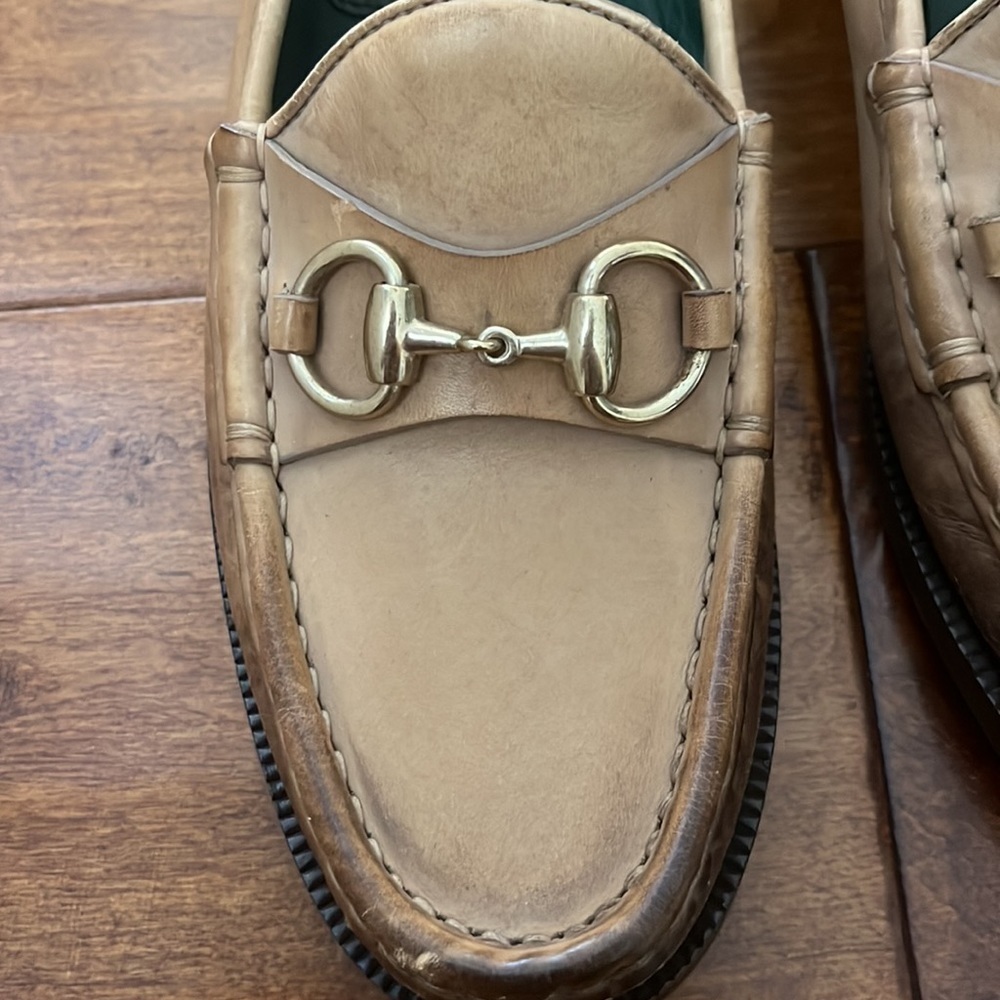 Gucci leather women Loafers Size 8 - Picture 2 of 11
